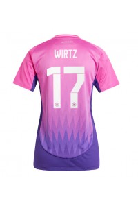 Duitsland Florian Wirtz #17 Voetbaltruitje Uit tenue Dames EK 2024 Korte Mouw